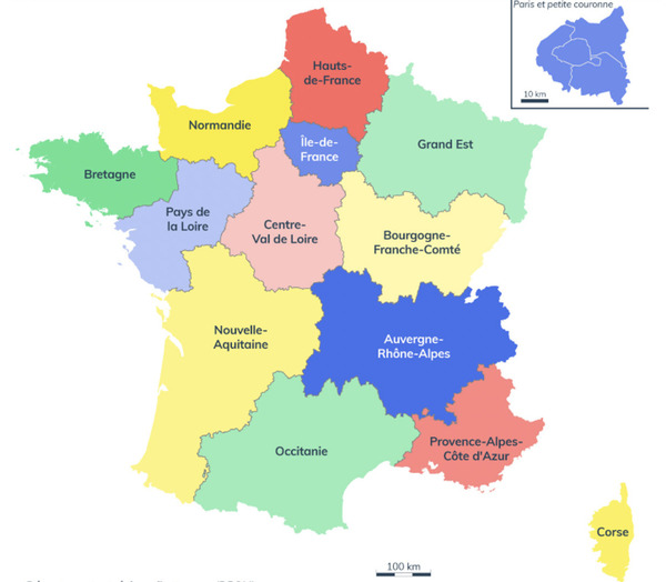 Carte régions France