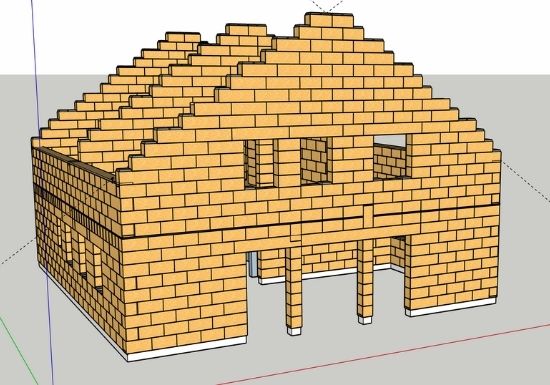 Autoconstruction d'une maison ossature bois unifamiliale à Heure-le-Romain