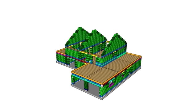 Autoconstruction d'une maison deux niveaux avec une annexe à toiture plate à Somme-Leuze
