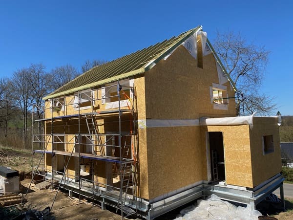 Construction d'une maison en bois Gablok à Stavelot
